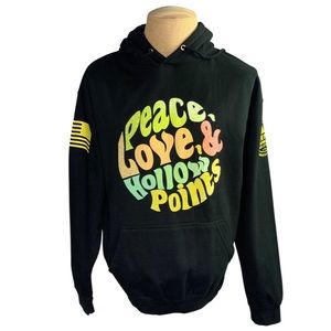 We the People Holster Peace Love & Hollow Points Pullover Unisex Hoodie Large